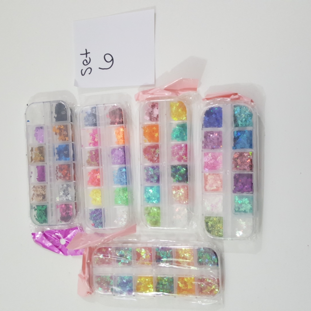 New! Holographic Sequin Butterfly Nail Art